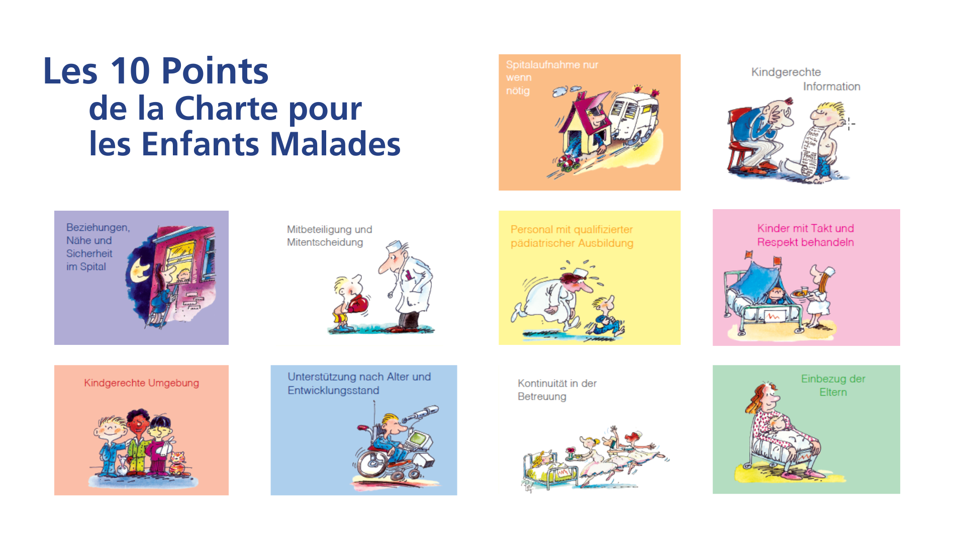 Renforcer les droits des enfants atteints d’un cancer – L’engagement du SPOG à la lumière de la charte de l’enfant+l’hôpital