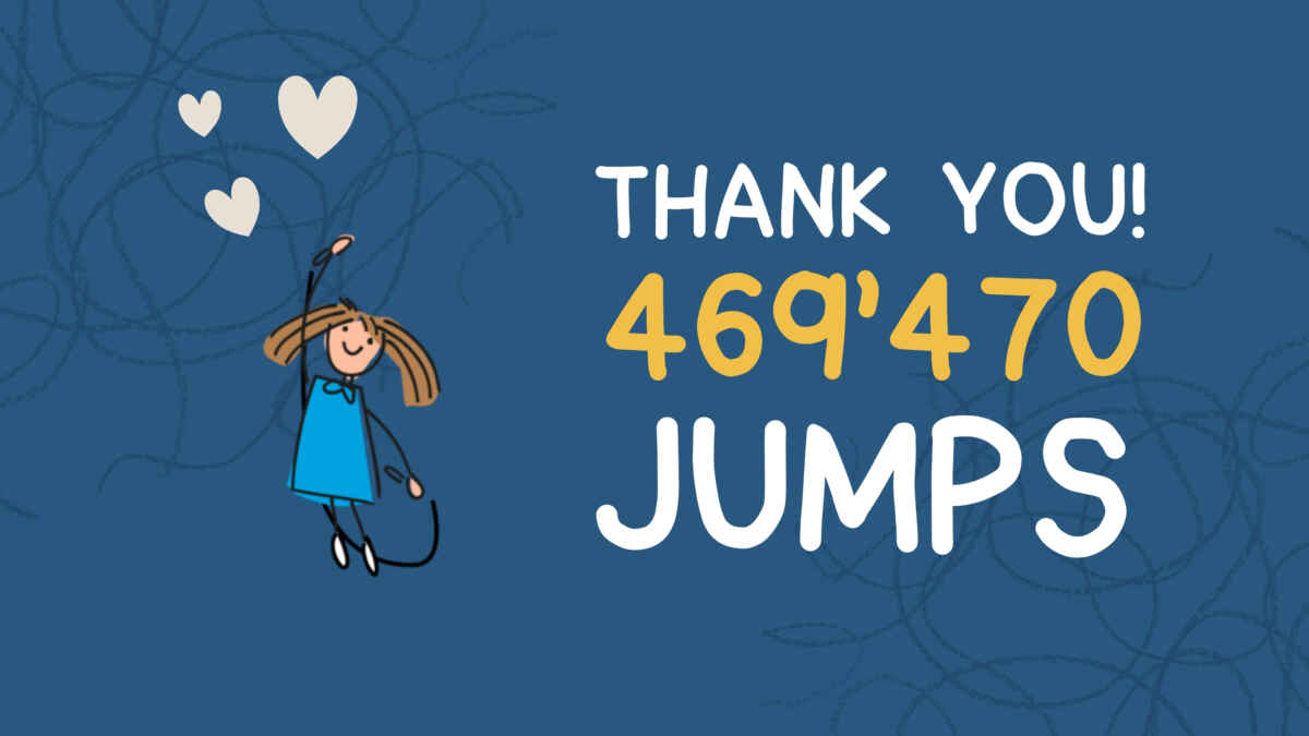 Jumping for a Good Cause: 469,470 jumps for childhood cancer research