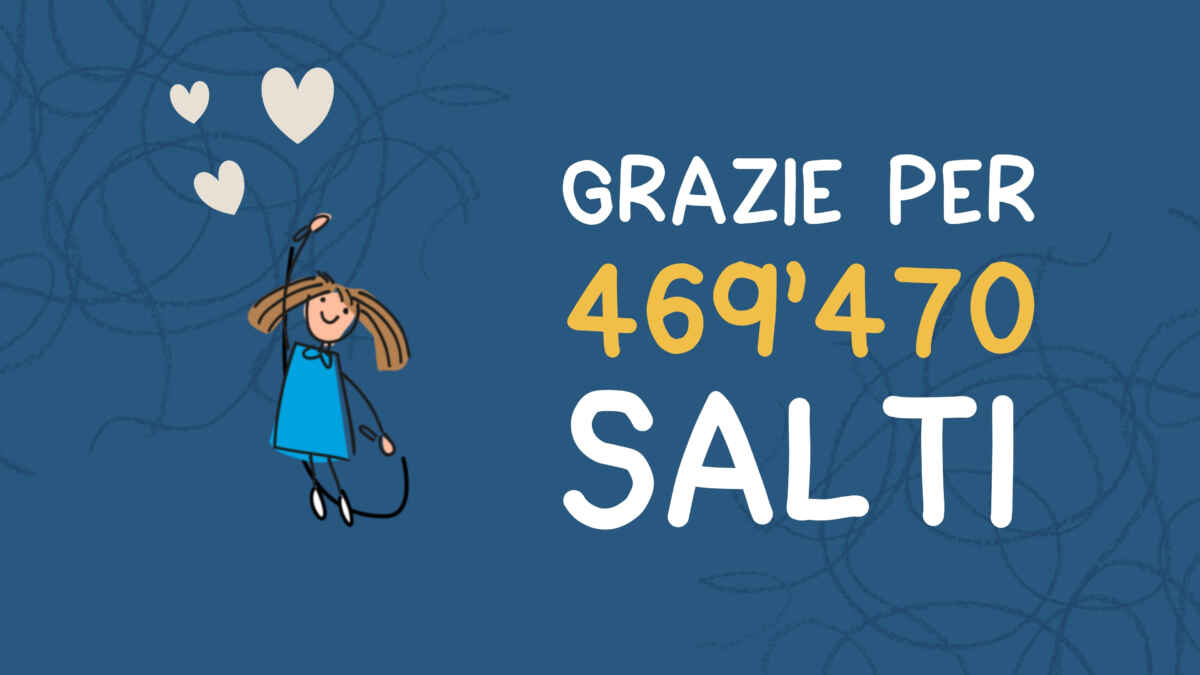 Saltare per fare del bene: 469’470 salti per la ricerca sul cancro pediatrico